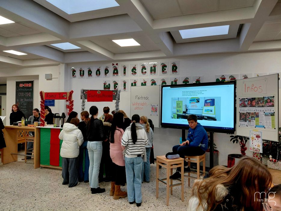 Fairtrade AG beim europäischen Weihnachtsmarkt